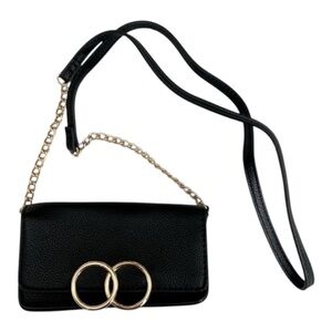 Lp Blue Linea Pelle Double Ring Micro Crossbody Clutch
